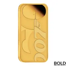 2022 Tuvalu James Bond: 60 Years of Bond 1 oz Gold Proof Rectangular Coin