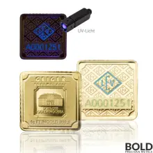 Gold 25x1 Gram Geiger Edelmetalle Square Multicard Bar (Capsule)
