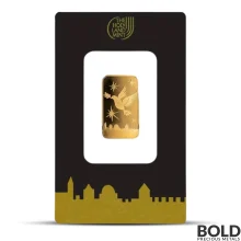 5 Gram Holy Land Mint Dove of Peace Gold Bar