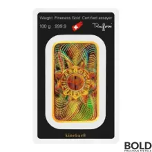 Argor-Heraeus Gold Kinebar 100 Gram Bar (In Assay)