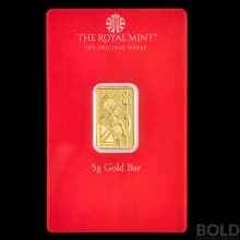 Royal Mint Henna Britannia Gold Bar - 5 Gram