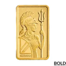 Gold 1 Gram Royal Mint Britannia Bar