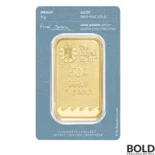 Gold 50 Gram Royal Mint Britannia Bar