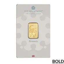 Gold 5 Gram Royal Mint Britannia Bar