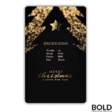 Christmas Star Gold 1 Gram Bar (In Assay)