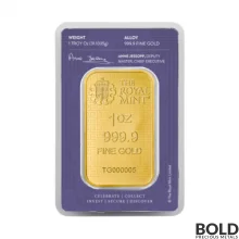 Gold 1 oz British Great Engravers: Three Graces Bar