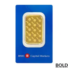 Rand Refinery Gold Bank of Montreal 1 oz Bar (In Assay)