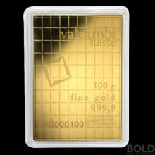 Gold 100 Gram Bar Valcambi Combi - 100x1 gram