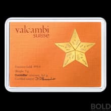 Gold 5 Gram Bar Valcambi Star Combi - 5x1 gram
