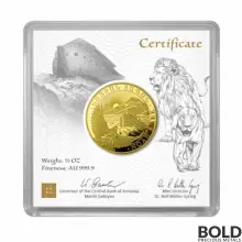 2024 1/2 oz Armenia Noah's Ark Gold Coin (BU)