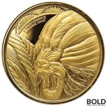 2022 Gold 1 oz Cameroon Mandrill Monkey Coin BU