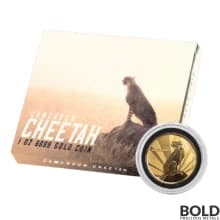 2022 Gold 1 oz Cameroon Cheetah BU