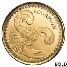 2022 Gold 1 oz Chad Scorpion Proof Coin