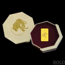 2022 Singapore Year of Tiger .9999 Gold 1 gm BU Coin