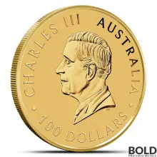 Lot of 5 - 2024 1 oz Perth Kangaroo Gold Coin (BU)