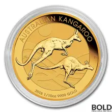 2018 Gold Australia Kangaroo - 1/10 oz