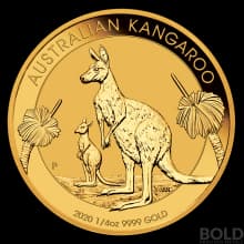 2020 Gold Australian Perth Kangaroo - 1/4 oz