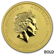 2017 Gold Australia Lunar Rooster - 1/10 oz
