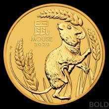 2020 Gold 1/10 oz Australia Perth Lunar Mouse