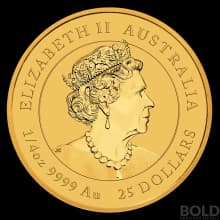 2020 Gold 1/4 oz Australia Perth Lunar Mouse