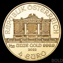 2022 Gold Austrian Philharmonic - 1/25 oz