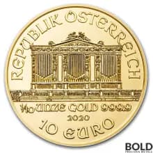 2020 Gold Austria Philharmonic - 1/10 oz