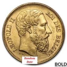 Gold World Franc 20 Belgium - 0.1867 oz