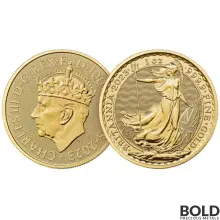 2023 Gold 1 oz Royal Mint Britannia Coronation BU