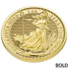 2023 Gold 1 oz Royal Mint Britannia Coronation BU
