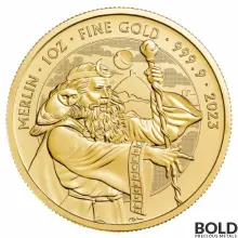 2023 Gold 1 oz Great Britain Myths & Legends: Merlin Coin BU