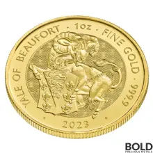 2023 Britain Tudor's Beasts Yale of Beaufort 1 oz Gold BU Coin