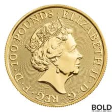 2023 Britain Tudor's Beasts Yale of Beaufort 1 oz Gold BU Coin