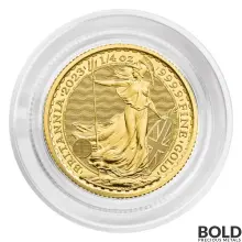 2023 Gold Royal Mint Britannia 1/4 oz BU - Queen