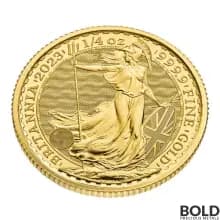 2023 Gold Royal Mint Britannia 1/4 oz BU - Queen