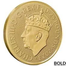 2023 Gold 1/4 oz Royal Mint King Coronation Crown BU