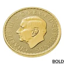 2023 Gold 1/2 oz British Royal Mint Britannia King Charles III BU