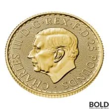 2023 Gold 1/4 oz British Royal Mint Britannia King Charles III BU