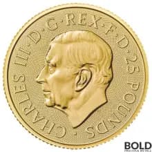 2023 Gold 1/4 oz Great Britain Tudor Beasts: Bull of Clarence BU Coin