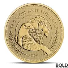 2024 1 oz British Lion and American Eagle Gold Coin (BU)