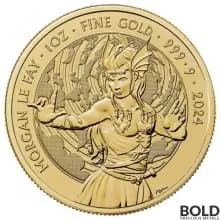 2024 1 oz British Myths & Legends Morgan Le Fay Gold Coin (BU)