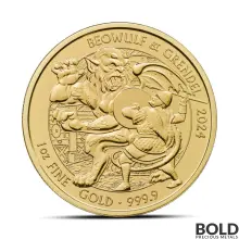 2024 1 oz British Beowulf & Grendel Gold Coin (BU)