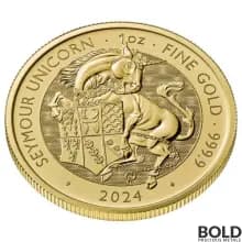 2024 1 oz British Tudor Beasts: Seymour Unicorn Gold Coin (BU)