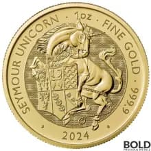 2024 1 oz British Tudor Beasts: Seymour Unicorn Gold Coin (BU)