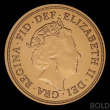 2021 Gold World English Sovereign Queen Elizabeth II