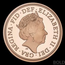 2022 Gold World English Sovereign Queen Elizabeth II