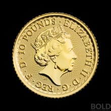 2021 Gold Great Britain Britannia - 1/10 oz