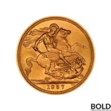 Gold Great Britain Elizabeth II - Young (1957-59, 1962-68)