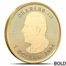 2024 1/10 oz Canadian Maple Leaf Gold Coin (BU)