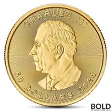 2024 1 oz Canadian Maple Leaf Gold Coin BU - Lot of 10