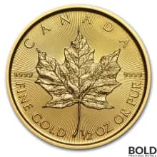 2017 Gold Canadian Maple Leaf - 1/2 oz